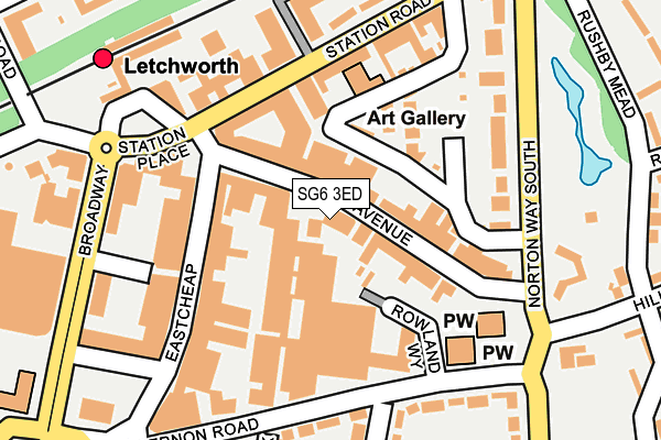 SG6 3ED map - OS OpenMap – Local (Ordnance Survey)