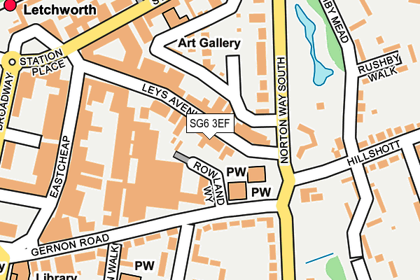 SG6 3EF map - OS OpenMap – Local (Ordnance Survey)