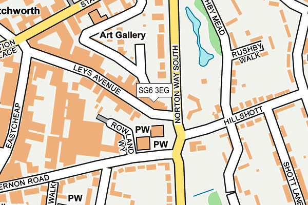 SG6 3EG map - OS OpenMap – Local (Ordnance Survey)