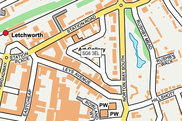 SG6 3EL map - OS OpenMap – Local (Ordnance Survey)