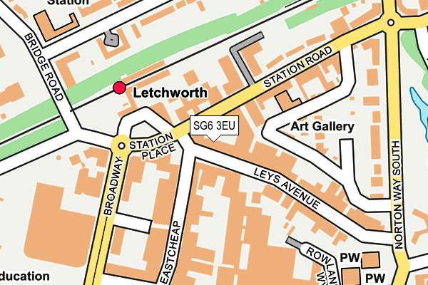 SG6 3EU map - OS OpenMap – Local (Ordnance Survey)