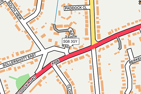 SG6 3GY map - OS OpenMap – Local (Ordnance Survey)