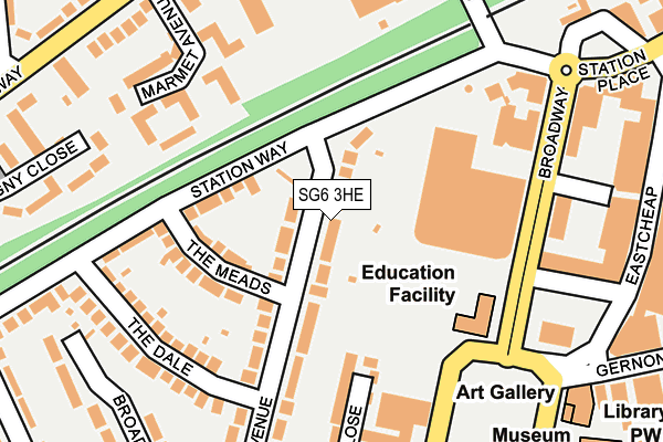 SG6 3HE map - OS OpenMap – Local (Ordnance Survey)