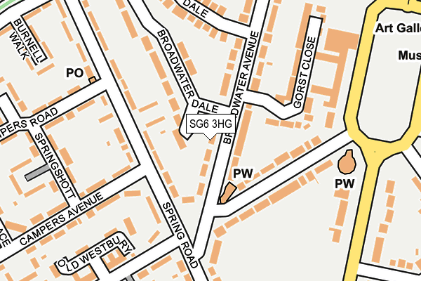 SG6 3HG map - OS OpenMap – Local (Ordnance Survey)