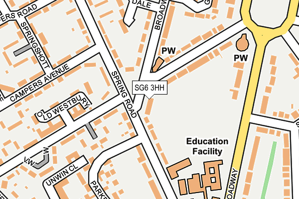 SG6 3HH map - OS OpenMap – Local (Ordnance Survey)