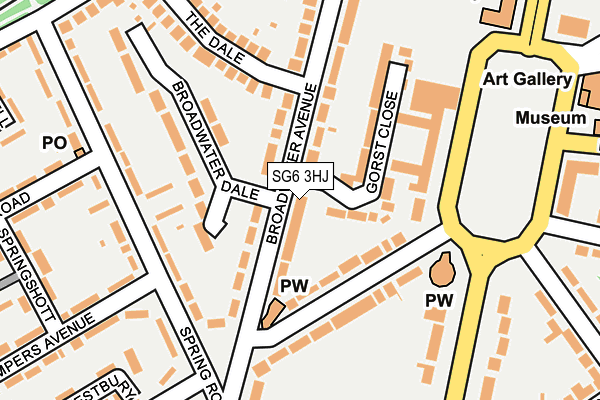 SG6 3HJ map - OS OpenMap – Local (Ordnance Survey)