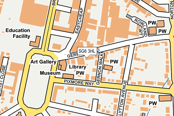 SG6 3HL map - OS OpenMap – Local (Ordnance Survey)