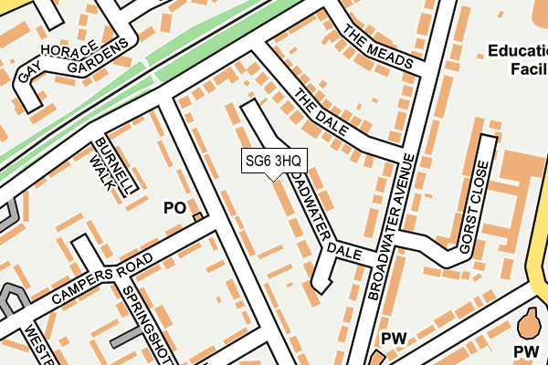 SG6 3HQ map - OS OpenMap – Local (Ordnance Survey)