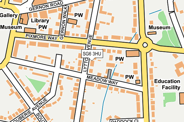 SG6 3HU map - OS OpenMap – Local (Ordnance Survey)