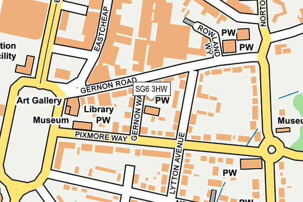 SG6 3HW map - OS OpenMap – Local (Ordnance Survey)