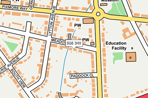 SG6 3HX map - OS OpenMap – Local (Ordnance Survey)