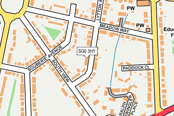 SG6 3HY map - OS OpenMap – Local (Ordnance Survey)