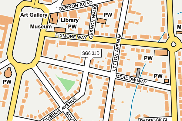 SG6 3JD map - OS OpenMap – Local (Ordnance Survey)