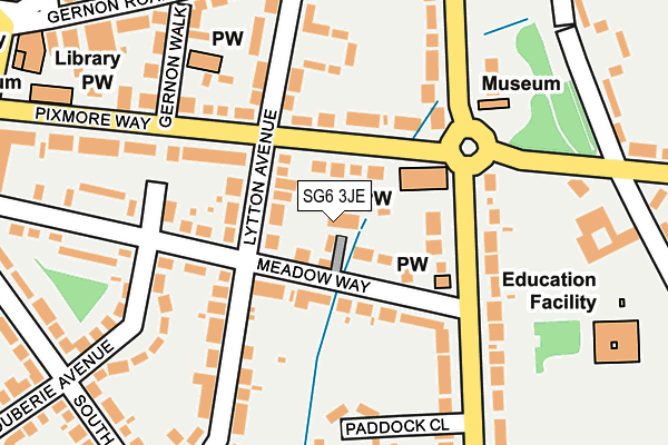 SG6 3JE map - OS OpenMap – Local (Ordnance Survey)