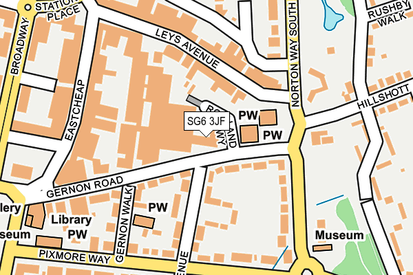 SG6 3JF map - OS OpenMap – Local (Ordnance Survey)
