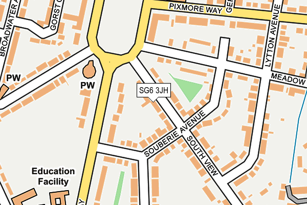 SG6 3JH map - OS OpenMap – Local (Ordnance Survey)