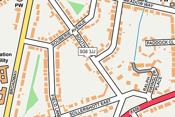 SG6 3JJ map - OS OpenMap – Local (Ordnance Survey)