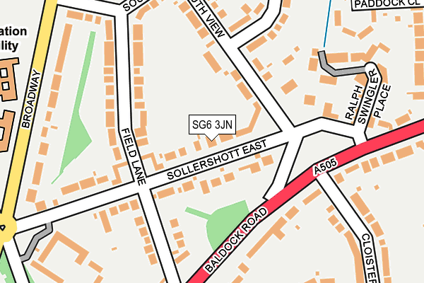 SG6 3JN map - OS OpenMap – Local (Ordnance Survey)