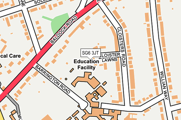 SG6 3JT map - OS OpenMap – Local (Ordnance Survey)