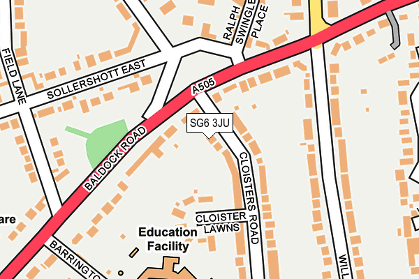 SG6 3JU map - OS OpenMap – Local (Ordnance Survey)