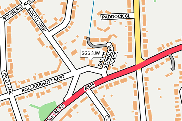 SG6 3JW map - OS OpenMap – Local (Ordnance Survey)