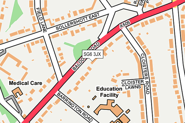 SG6 3JX map - OS OpenMap – Local (Ordnance Survey)