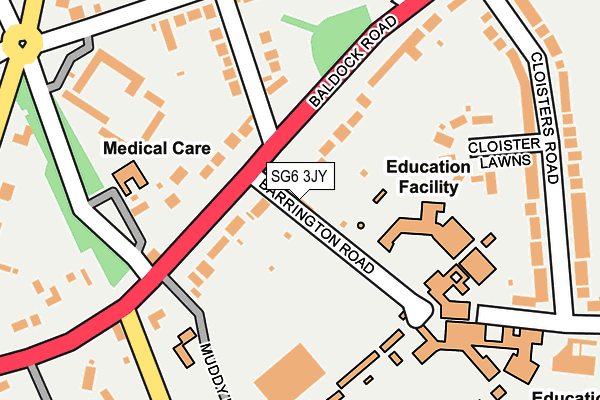 SG6 3JY map - OS OpenMap – Local (Ordnance Survey)
