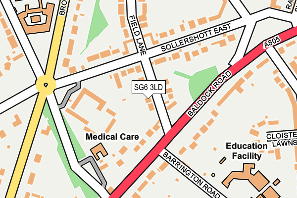 SG6 3LD map - OS OpenMap – Local (Ordnance Survey)