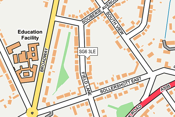 SG6 3LE map - OS OpenMap – Local (Ordnance Survey)
