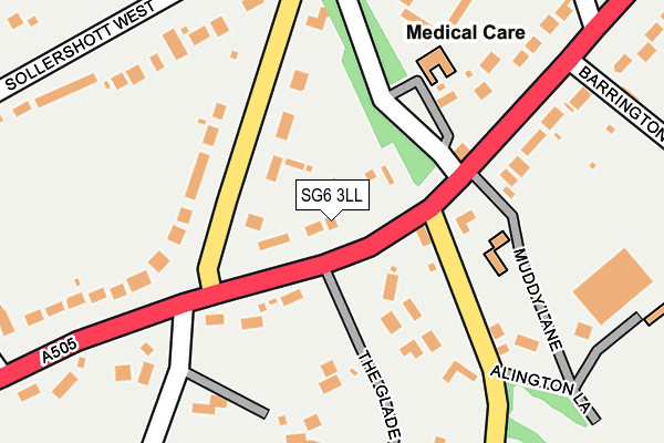 SG6 3LL map - OS OpenMap – Local (Ordnance Survey)