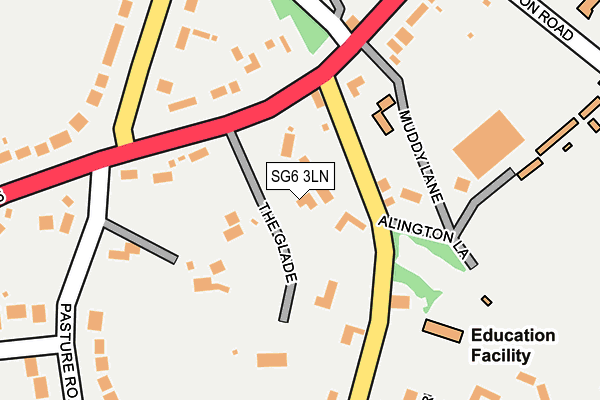 SG6 3LN map - OS OpenMap – Local (Ordnance Survey)