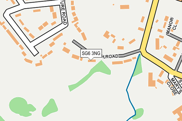 SG6 3NG map - OS OpenMap – Local (Ordnance Survey)