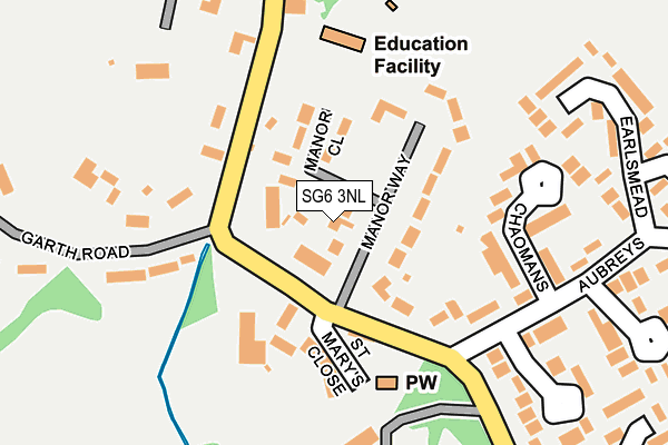 SG6 3NL map - OS OpenMap – Local (Ordnance Survey)