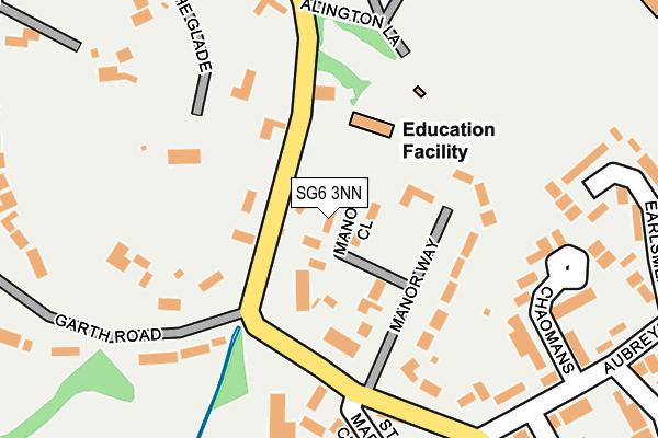 SG6 3NN map - OS OpenMap – Local (Ordnance Survey)