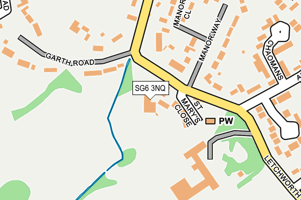 SG6 3NQ map - OS OpenMap – Local (Ordnance Survey)