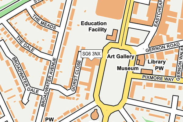 SG6 3NX map - OS OpenMap – Local (Ordnance Survey)