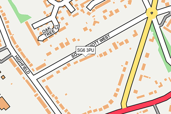 SG6 3PU map - OS OpenMap – Local (Ordnance Survey)