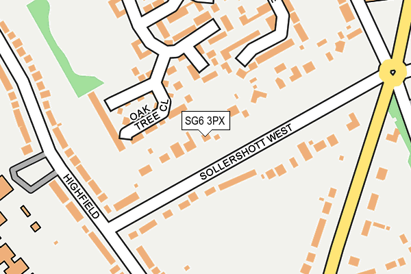 SG6 3PX map - OS OpenMap – Local (Ordnance Survey)