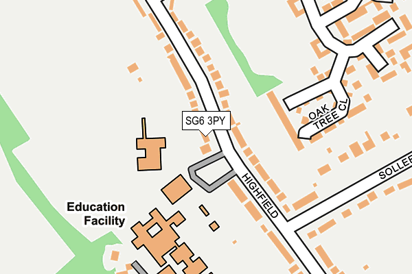 SG6 3PY map - OS OpenMap – Local (Ordnance Survey)
