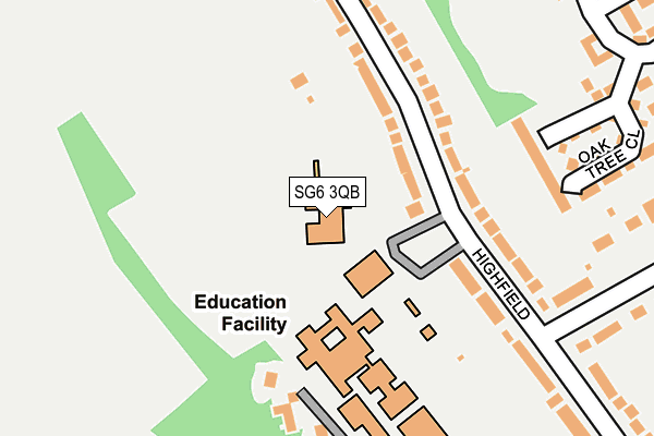 SG6 3QB map - OS OpenMap – Local (Ordnance Survey)