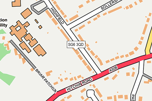 SG6 3QD map - OS OpenMap – Local (Ordnance Survey)