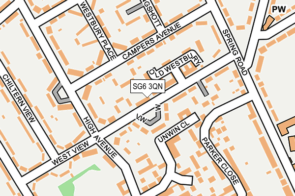 SG6 3QN map - OS OpenMap – Local (Ordnance Survey)