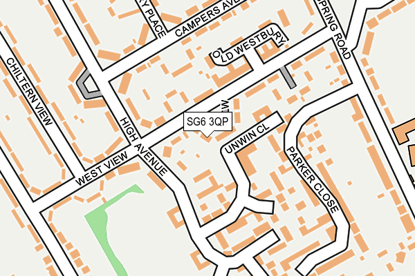 SG6 3QP map - OS OpenMap – Local (Ordnance Survey)