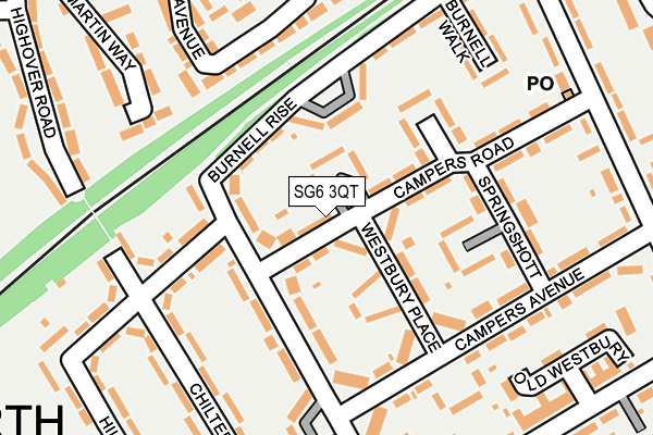 SG6 3QT map - OS OpenMap – Local (Ordnance Survey)
