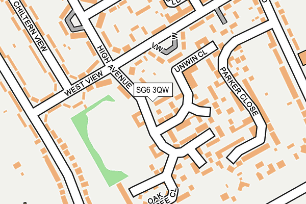 SG6 3QW map - OS OpenMap – Local (Ordnance Survey)