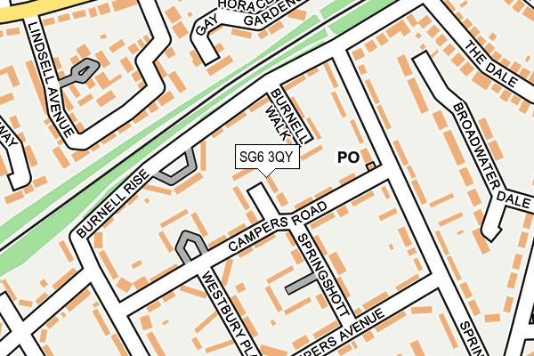SG6 3QY map - OS OpenMap – Local (Ordnance Survey)