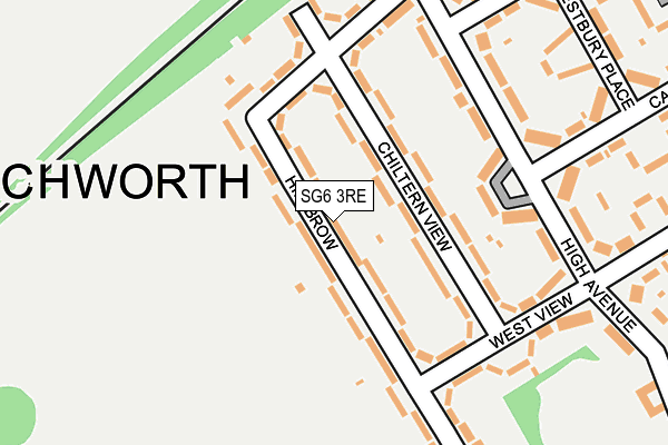 SG6 3RE map - OS OpenMap – Local (Ordnance Survey)