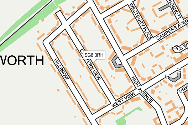 SG6 3RH map - OS OpenMap – Local (Ordnance Survey)
