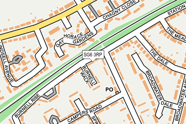 SG6 3RP map - OS OpenMap – Local (Ordnance Survey)