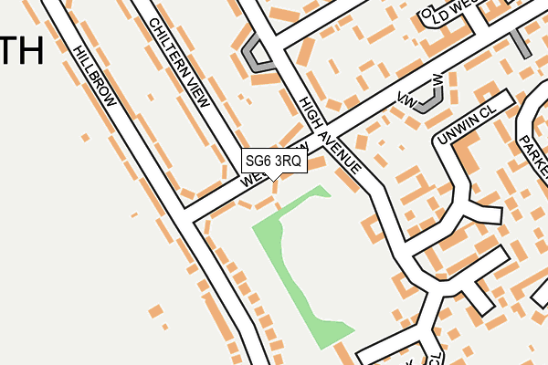 SG6 3RQ map - OS OpenMap – Local (Ordnance Survey)